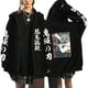 thumbnail image 3 of Demon Slayer-Sudadera con capucha y cremallera para hombre y mujer, abrigo de gran tamaño con cremallera, chaqueta de Anime, 3 of 3