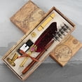 thumbnail image 6 of Biplut 1 Set 0.5mm Nice-looking Quill Pen Set Smooth Writing Copper Comfortable Grip Quill Pen Ink Set Stationery Supplies (Type 4), 6 of 13