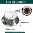 thumbnail image 2 of Premium ABS Silver Stove Control Knob Replacement for Electrolux Frigidaire Ovens Easy to Install Kitchen Cooktop Adjustment Knob, 2 of 8