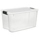 thumbnail image 1 of Sterilite Caja con cierre ultra, paquete de 4, contenedores de almacenamiento grandes con tapas, plástico transparente, 70 cuartos, 1 of 5