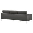 thumbnail image 6 of Modway Loft Tufted Vegan Leather Sofa in Silver Gray, 6 of 9
