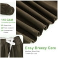 thumbnail image 4 of PiccoCasa Polyester Brushed Bed Skirt with Elastic Dust Ruffles 16" Drop, King Brown, 4 of 8