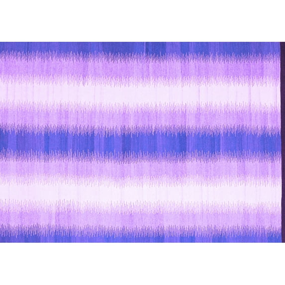 Ahgly Company Indoor Rectangle Abstract Purple Contemporary Area Rugs, 6' x 9'
