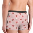 thumbnail image 4 of Bingfone Floral Strawberr Men's Underwear - Casual Stretch Boxer Briefs-Medium, 4 of 7