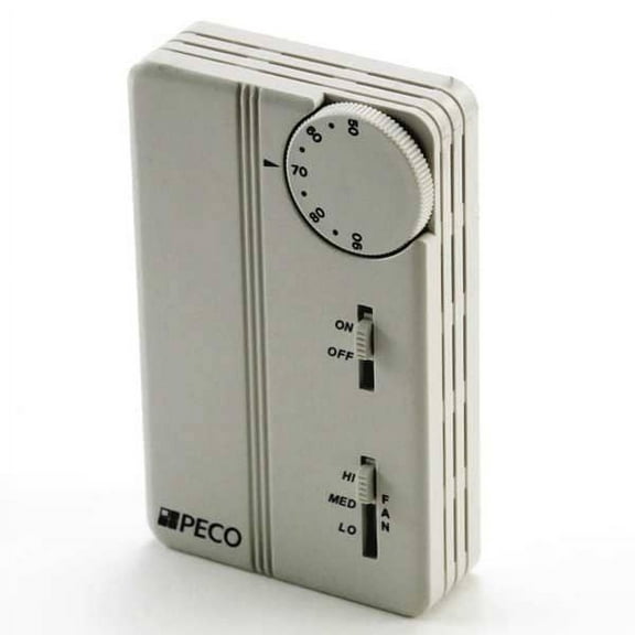 Peco Thermostat On/Off,24-277V,3 SPD,Vertical TA155-017
