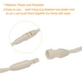 thumbnail image 3 of Unique Bargains Polyester Rope Hang Tag String Snap Lock  Plastic Tags Ties 190mm/7.48' Length,1mm/0.04' Dia,Pack of 200,Beige, 3 of 5