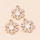 thumbnail image 3 of 10 Uds. De dijes de Navidad rojos esmaltados, muñeco de nieve, sombrero de Papá Noel, pingüino, hombre de jengibre, joyería DIY, pendientes, collar, colgantes, 3 of 4