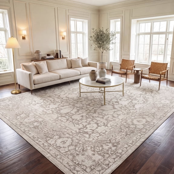 Safavieh Reflection Dermot Oriental Area Rug, Beige/Cream, 5'1" x 7'6"