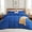 Navy, variant on Mosluna King Size Comforter Sets, 3 Piece Soft Quilted Bedding Sets, All-Season Down Alternative Comforter with 2 Pillow Shams, Dark Gray