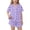 Purple, variant on ITSAME Girls Outfit Sets, Lapel Button Up Tops and Shorts Bow Print Fashion Lougewear 2-Piece Sky Blue Size 10