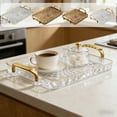 thumbnail image 7 of SLYNSHome Tray with Large Handles,Plastic Serving Tray Clear Decorative Serving Trays Platter for Breakfast in Bed, Lunch, Dinner, Appetizers, Patio, 7 of 7