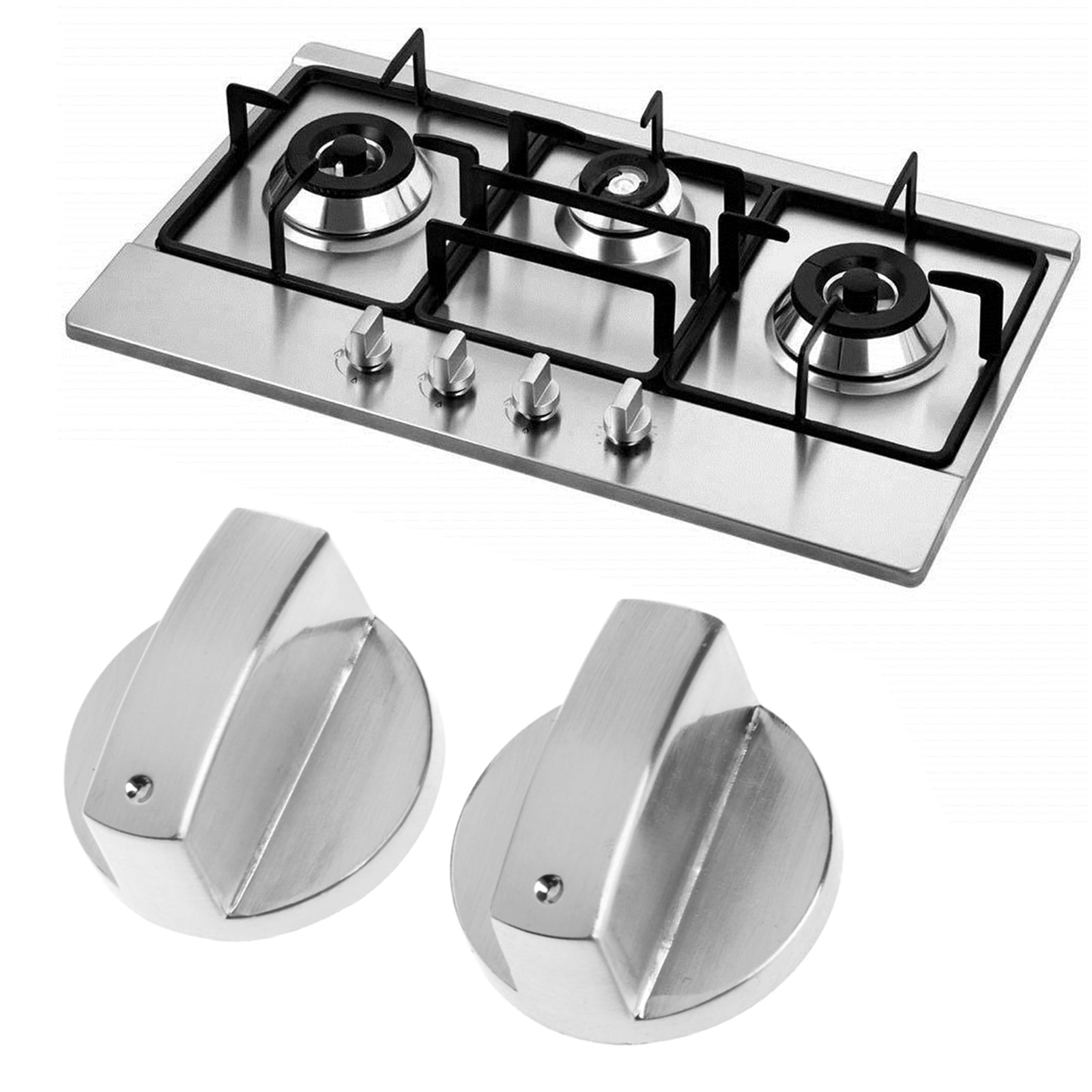 1Pc 6mm 0 Degree Home Kitchen Gas Stove Knob Cooktop Metal Switch Control HM 