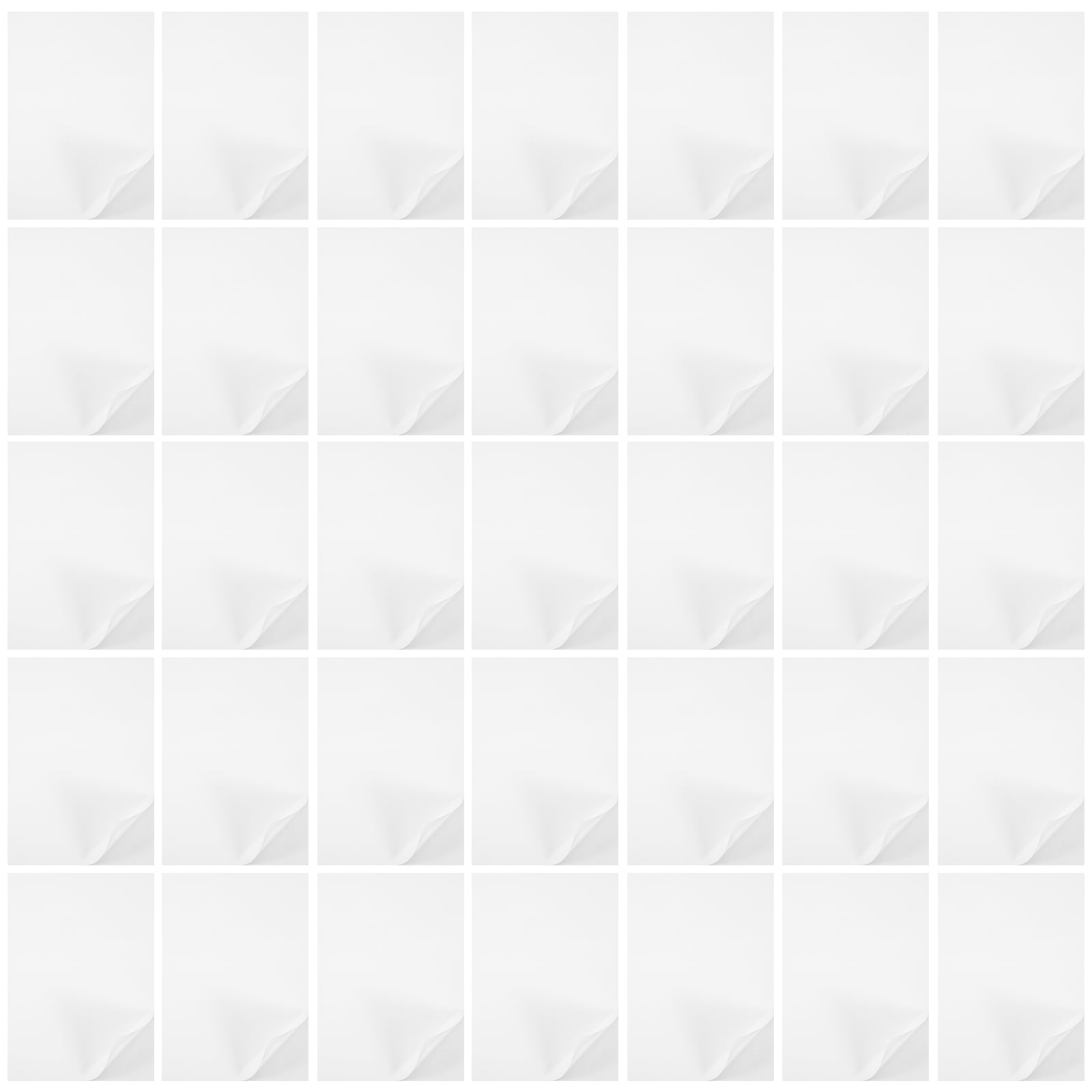 HOMEMAXS 50Pcs Clear Double Sided Adhesive Tape Sheets for DIY Art