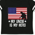 thumbnail image 4 of Inktastic Military Uncle is My Hero US Flag Boys or Girls Toddler T-Shirt, 4 of 5