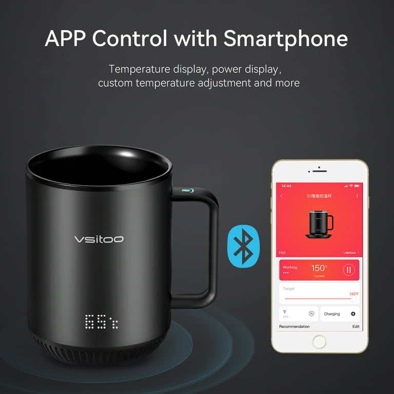 Temperature Control Smart Mug 2, 10 Oz, App-Controlled Heated