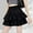 Black, variant on Women's High Waist Ruffle Mini Skirt Cute Tiered Short Skirt (Black L)