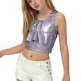 thumbnail image 3 of EGNMCR Round-Neck Tank Top Children's Spring And Summer Solid Color Festival Of Carnival Party Festival Performance Costumes Round Neck T-shirt Top For Kids Children polyester top, 3 of 4