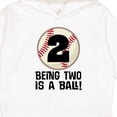thumbnail image 3 of Inktastic 2nd Birthday Baseball 2 Year Old Boy Toddler Hoodie, 3 of 4