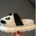 thumbnail image 3 of XIMIN Toddler Kids Cute Animal House Slippers Fuzzy Warm Bedroom Shoes with Non-Slip Cartoon Panda Cozy Memory Foam Home Fluffy Slippers, 3 of 7