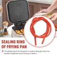 thumbnail image 5 of piezas de anillo de sellado para utensilios de cocina de parrilla doble de 28 cm y 30 cm, antiadherentes, para tortillas dobles, color rojo, 5 of 5