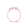 thumbnail image 4 of 10kt Rose Gold Womens Round Diamond Love Fashion Ring 1/5 Cttw, 4 of 4