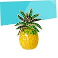 thumbnail image 4 of Raindrops Pineapple Brooch with Yellow Rhinestones, Perfect Accessory for Weddings, Parties, and Everyday Wear, 4 of 8