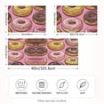 thumbnail image 2 of Yayeee Pillowcase Standard Size Set of 2 Satin Wrinkle Resistant Pillow Case, Cute Doughnuts Pattern, 2 of 8
