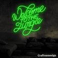 thumbnail image 2 of Craftnamesign Welcome To The Jungle Neon Sign for Bedroom Bar Party Wall Art, 2 of 5