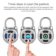thumbnail image 2 of Candado Bluetooth, Universal Mini Candado electrónico APLICACIóN Control Contrase?a Bloqueo Soporte iOS y Android para Gabinetes de Dormitorios Cajones Maleta Khall Tendencias, 2 of 6