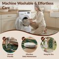 thumbnail image 5 of Design&I 2'x3' Washable Throw Rug Fish Bass Cabin Trout Wilderness Fishing Plaid Frame Clownfish for Hallway, Laundry Room, Low Profile Daily Traffic Ready Accent, 5 of 7