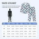 thumbnail image 4 of Balery Palm Leaves Pijama para Hombre de Dos Piezas con Manga Larga, Conjunto de Dormir y Descanso Suave con Bolsillos-Large, 4 of 7