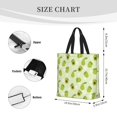 thumbnail image 3 of Picia Avocado With Leaf And Flower for Tote Bag for Women with Zipper, Gym Tote with Compartments, Laptop Work Tote Nurse Dance Yoga Bag for Sport, Travel, 3 of 7