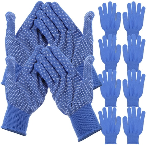 10 Pairs Gardening Gloves Warmers Men's Mechanic for Kids Toddler Miss Blue