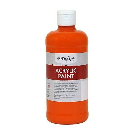 UPC: 0194629005949 | Rock Paint & Handy Art RPC101025-3 16 oz Acrylic Paint Chrome Orange – 3 Each