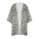 thumbnail image 3 of Puntoco Cárdigan tipo kimono con estampado floral y mangas abullonadas para mujer, blusa informal de gasa suelta Puntoco Puntoco-1, 3 of 4