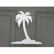 DCentral Island Palm Flexible Screen Magnet Dcor;Double-Sided. Bright White-Easier to See Day & Night. Decorative. Helps to Stop Walking into Screens, Covers Small Tears in Screens ize 6.6 X 6.6"