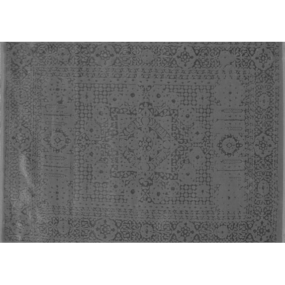 Ahgly Company Indoor Rectangle Abstract Gray Contemporary Area Rugs, 7' x 10'