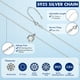 thumbnail image 3 of Collar SecreTalk Moissanite de plata de ley 925 de 2 quilates para mujer, 3 of 6