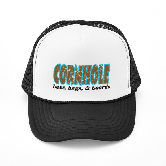 CafePress - Cornhole - Adjustable Unisex Printed Trucker Hat with Mesh Back