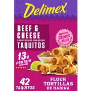 Delimex Beef & Cheese Large Flour Taquitos Frozen Snacks & Appetizers, 42 Ct Box Giant