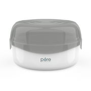 Pure Enrichment PureBaby Microwave Bottle Sterilizer - Fast and Easy Natural Steam Sterilizer, 8 Bottle Capacity, BPA Free - Ideal for Bottles, Pacifiers, Training Cups, and Breast Pump Parts