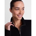 thumbnail image 5 of Athletic Works Women's Cropped Fleece Bomber Jacket with Long Sleeves, Sizes XS-XXL, 5 of 7