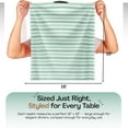thumbnail image 3 of HEIRLOOM COMFORT Fiesta Striped Cloth Napkins Set of 12, 18x18 Inch, 100% Cotton, Reusable & Washable, Durable, Absorbent Napkin for Dinner, Party, Wedding - Green, Pink, Lavender, Blue, 3 of 7