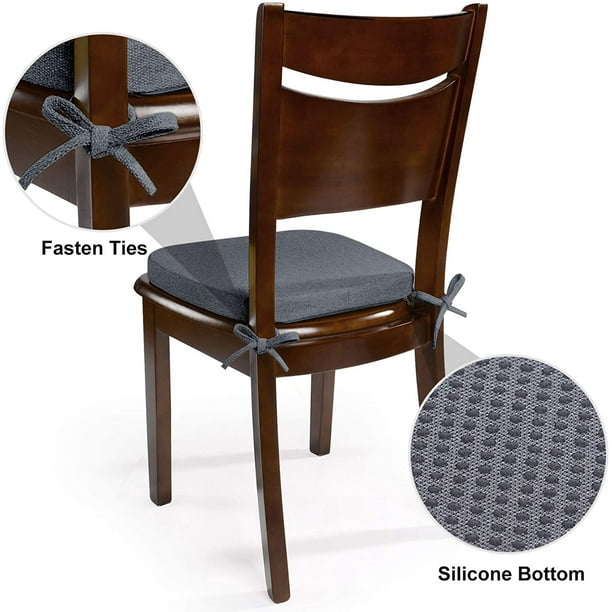 Set de 4 Coussins de chaise de chaise confortables pour Chaises de