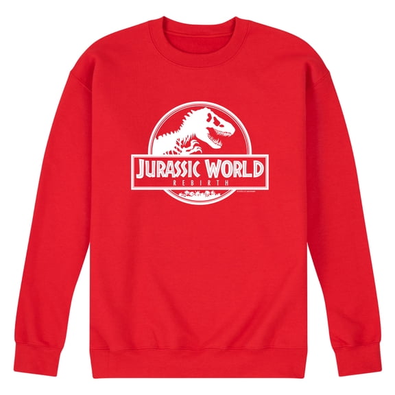 Jurassic World: Rebirth - Logo White - Men's Crew Fleece Sweatshirt