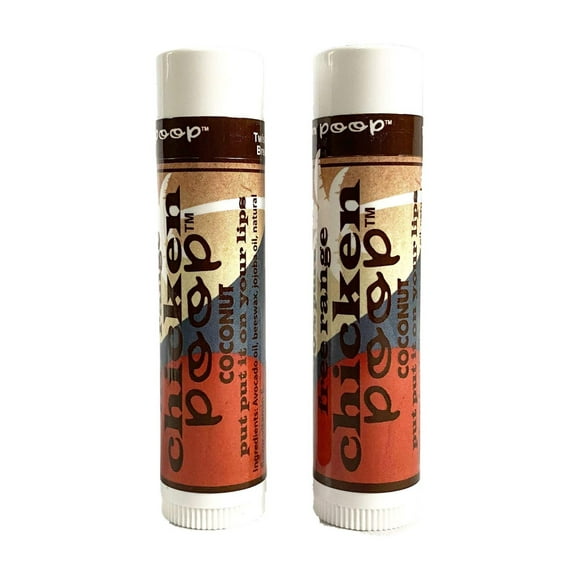 Baume à Lèvres Caca de Poulet Simone Chickenbone Duo Hydratant pour Lèvres Sèches Gercées 0.15 Oz (Lot de 2)
