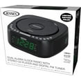 thumbnail image 5 of Jensen JCR-375 Audio CD Player Tabletop All-in-one Stereo Dual Alarm Clock Digital FM Radio | Top-Loading CD/MP3/WMA Discs Player | USB Charging Port 2.1A | Headphone Jack | 0.9 Display Green LED, 5 of 7