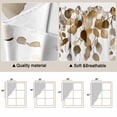 thumbnail image 5 of Swag Valance Curtains for Windows, Brown Eucalyptus Leaves Light Filtering Kitchen Curtains with Rod Pocket, Summer Watercolor Leaf Window Treatment Valances for Living Room, 36x36 - 2 PCS, 5 of 9