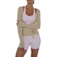 thumbnail image 1 of Top de Ballet Cruzado de Larga con Lazo Frontal para Mujer, Ideal para Entrenamiento, Pilates, Yoga y Salidas Marrón L, 1 of 9