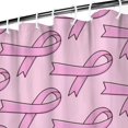 thumbnail image 3 of Pink Breast Cancer Shower Curtain 84"x72" ,Bathroom Decorative Shower Curtains Set with 12 Hooks,Modern Waterproof Washable Shower Curtain, 3 of 6